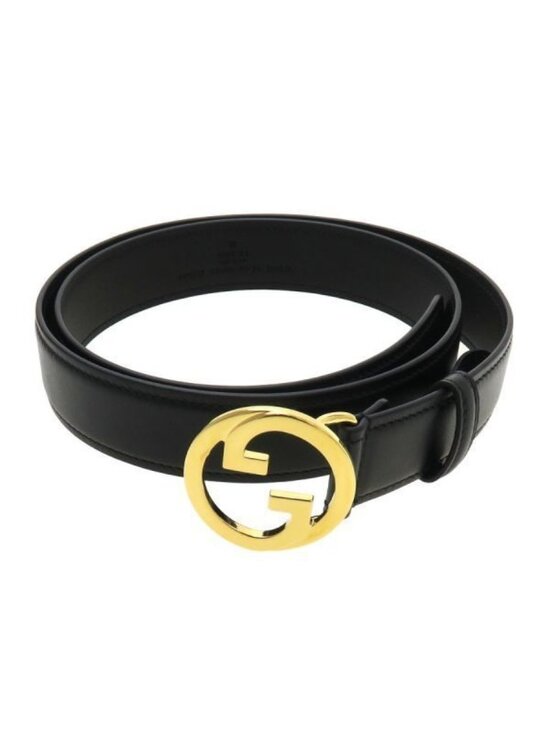 Gucci Interlocking Belt Black